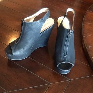 Chinese laundry black wedges